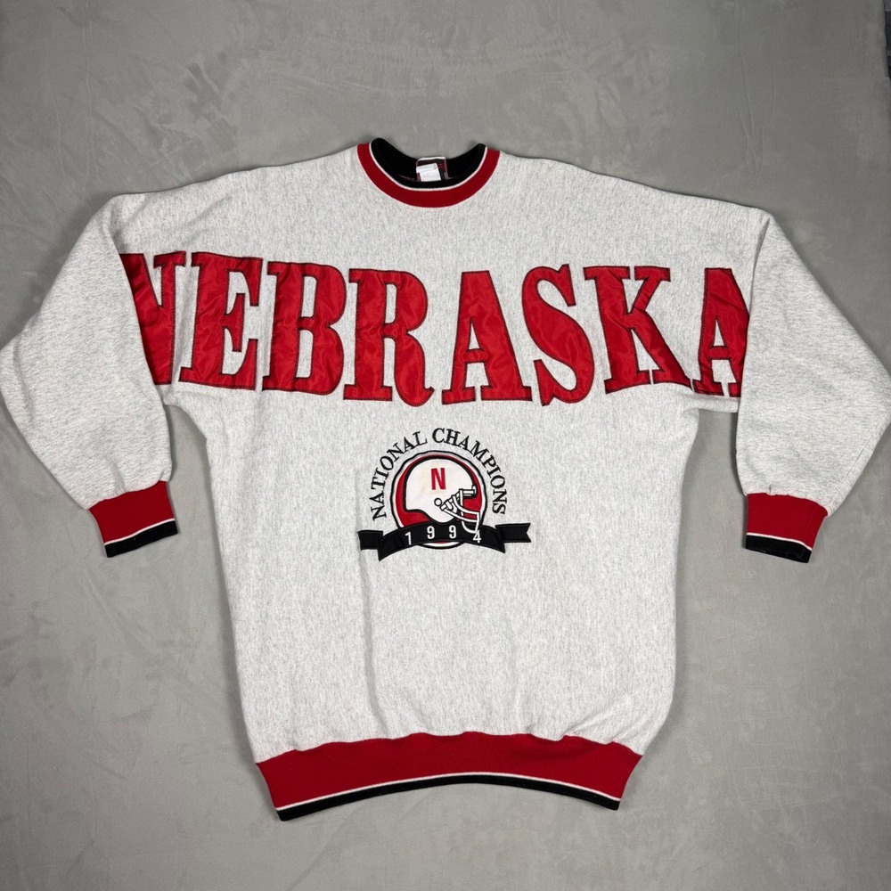 90s Mens Legends Athletic Nebraska National Champions 1994 Sweatshirt XL